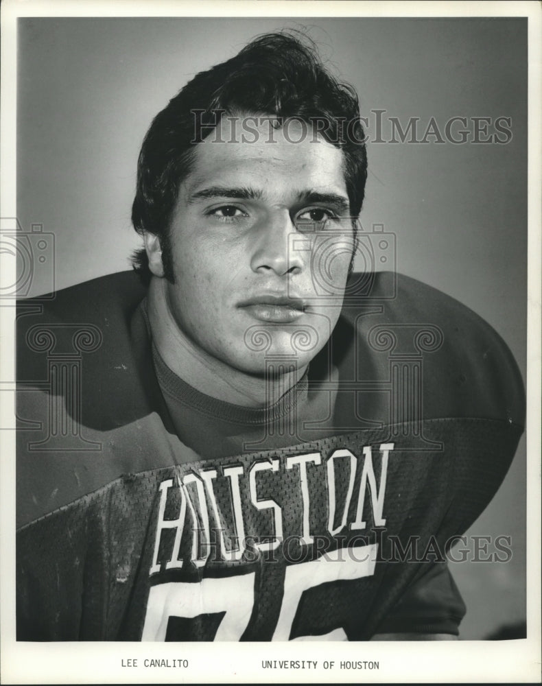 1977 Press Photo Lee Canalito, Houston Football Player - hcs00367- Historic Images