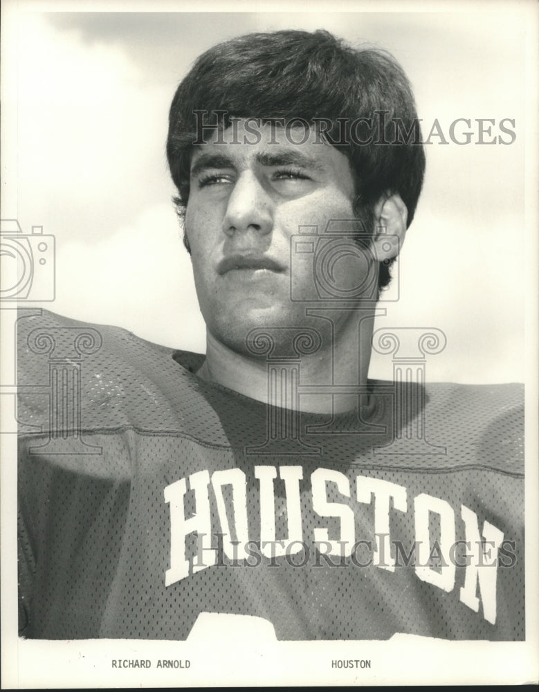 1972 Press Photo Richard Arnold, Houston Football Player - hcs00414- Historic Images