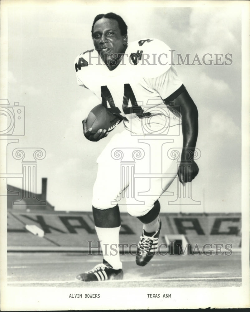 1973 Press Photo Alvin Bowers, Texas A&amp;M University football. - hcs00667- Historic Images