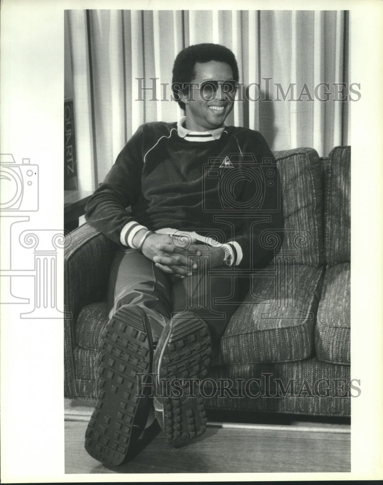 1981 Press Photo Former tennis champion, Arthur Ashe. - hcs00714- Historic Images