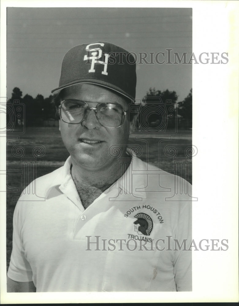 1988 Press Photo South Houston Trojan baseball - hcs00763- Historic Images