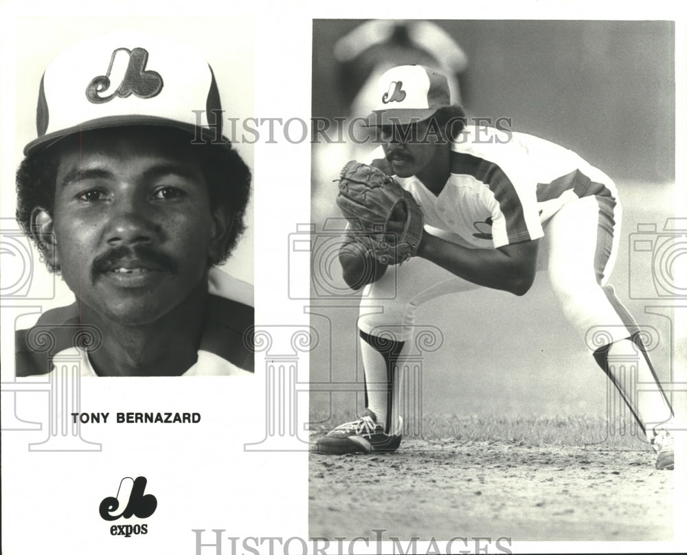 1980 Press Photo Baseball player Tony Bernazard of the Montreal Expos- Historic Images