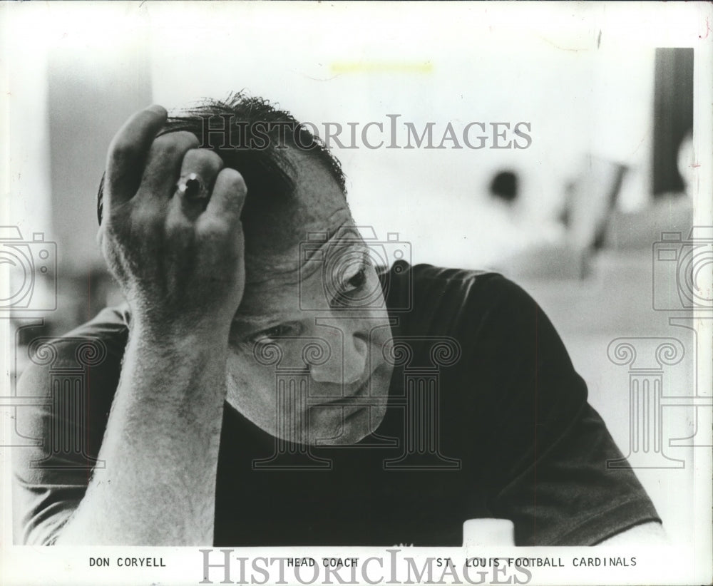 1974 Press Photo St. Louis Football Cardinals head football coach, Don Coryell- Historic Images