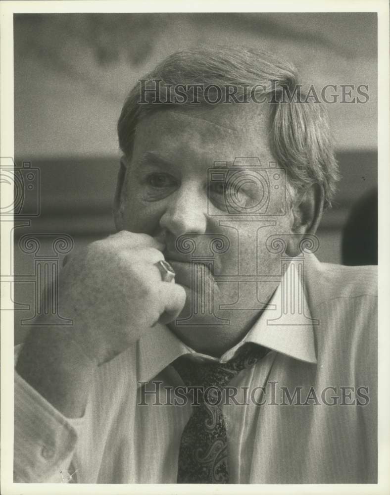 1983 Press Photo Ray Alborn, former football coach at Rice University- Historic Images