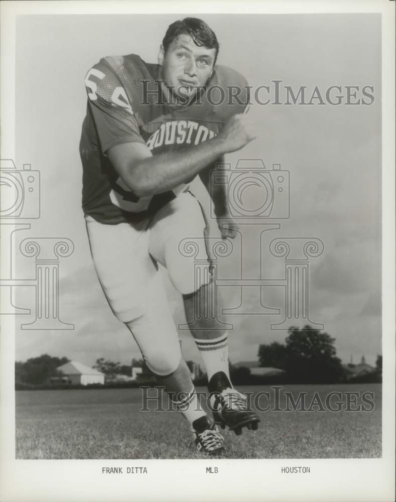 1970 Press Photo Frank Ditta, University of Houston football player - hcs02795- Historic Images