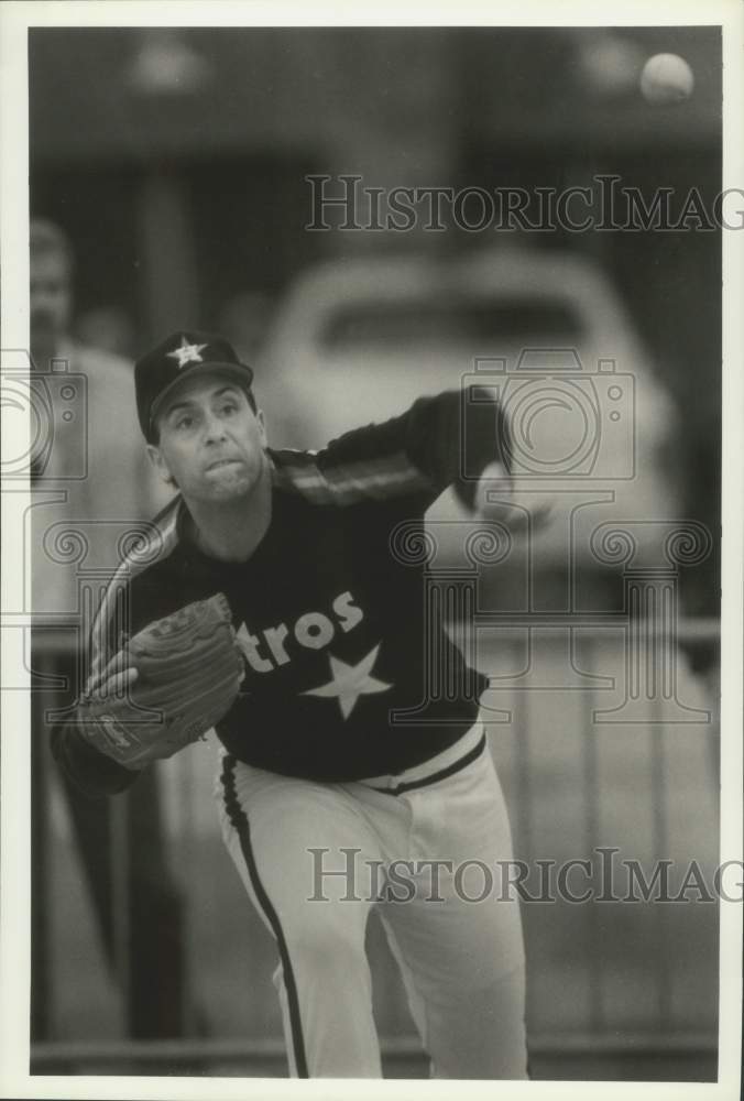 1989 Press Photo Baseball player Jim Deshaies at Spring Baseball Training- Historic Images