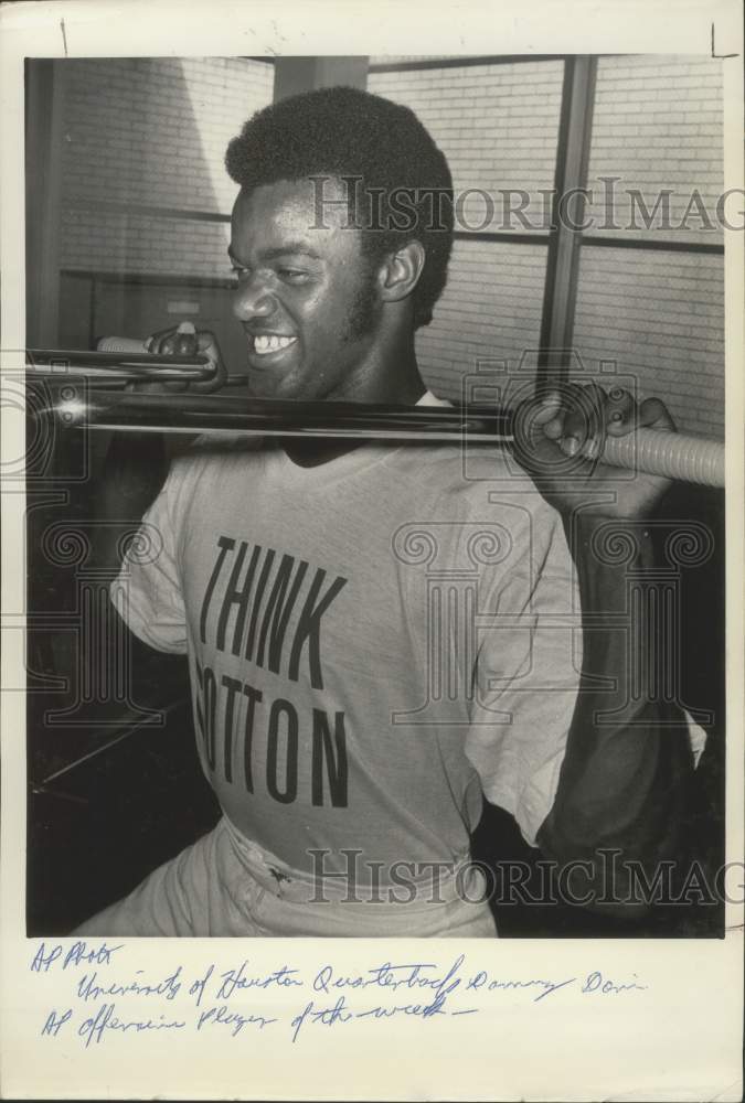 1976 Press Photo Houston&#39;s Danny Davis, named AP Offensive Player of the Week- Historic Images