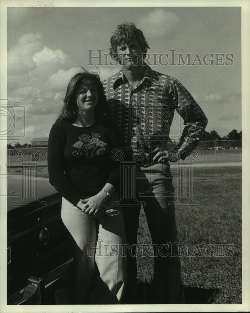 1974 Press Photo Houston Astros&#39; pitcher Mike Cosgrove and wife Mary Anne.- Historic Images