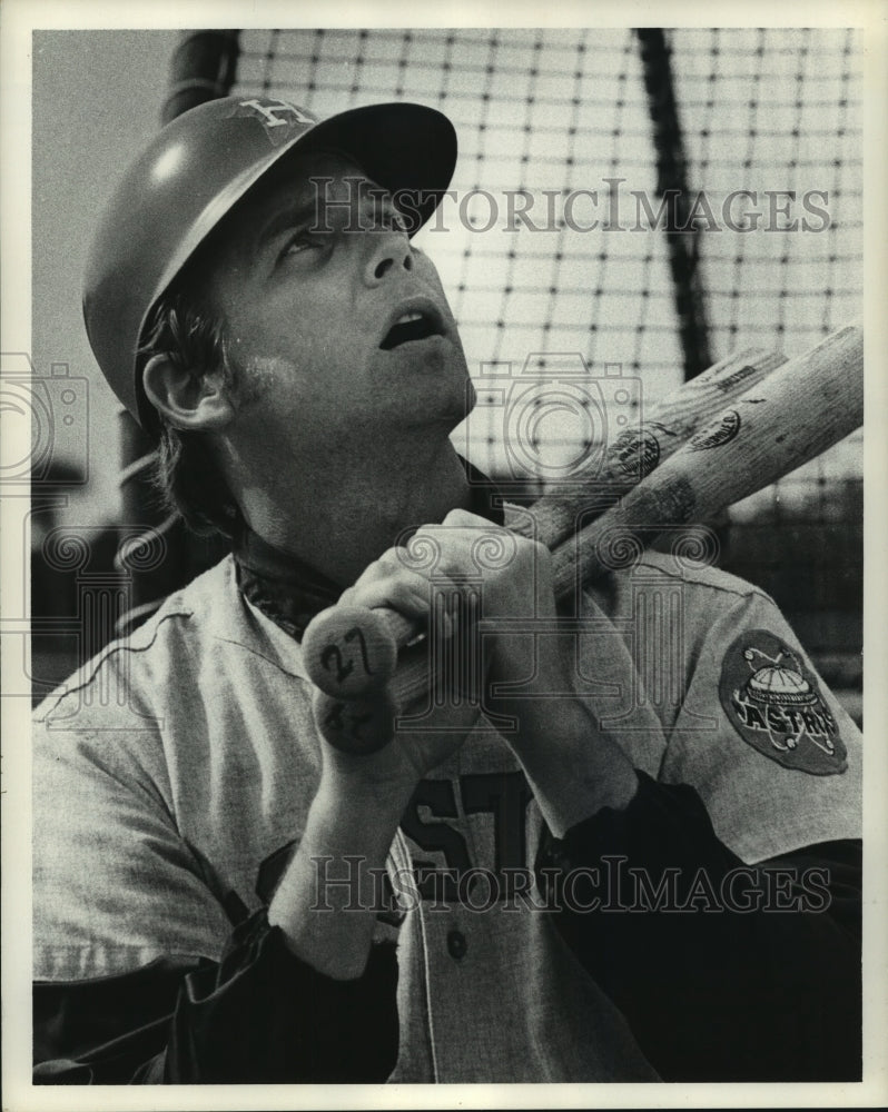 1972 Press Photo Houston Astros&#39; baseball player Ron Cook - hcs03096- Historic Images