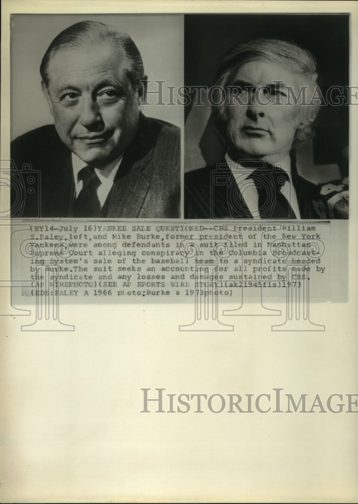 1973 Press Photo Sale of New York Yankees questioned in Manhattan Supreme Court- Historic Images