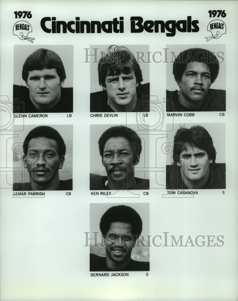 1976 Press Photo Members of the Cincinnati Bengals football team. - hcs03323- Historic Images