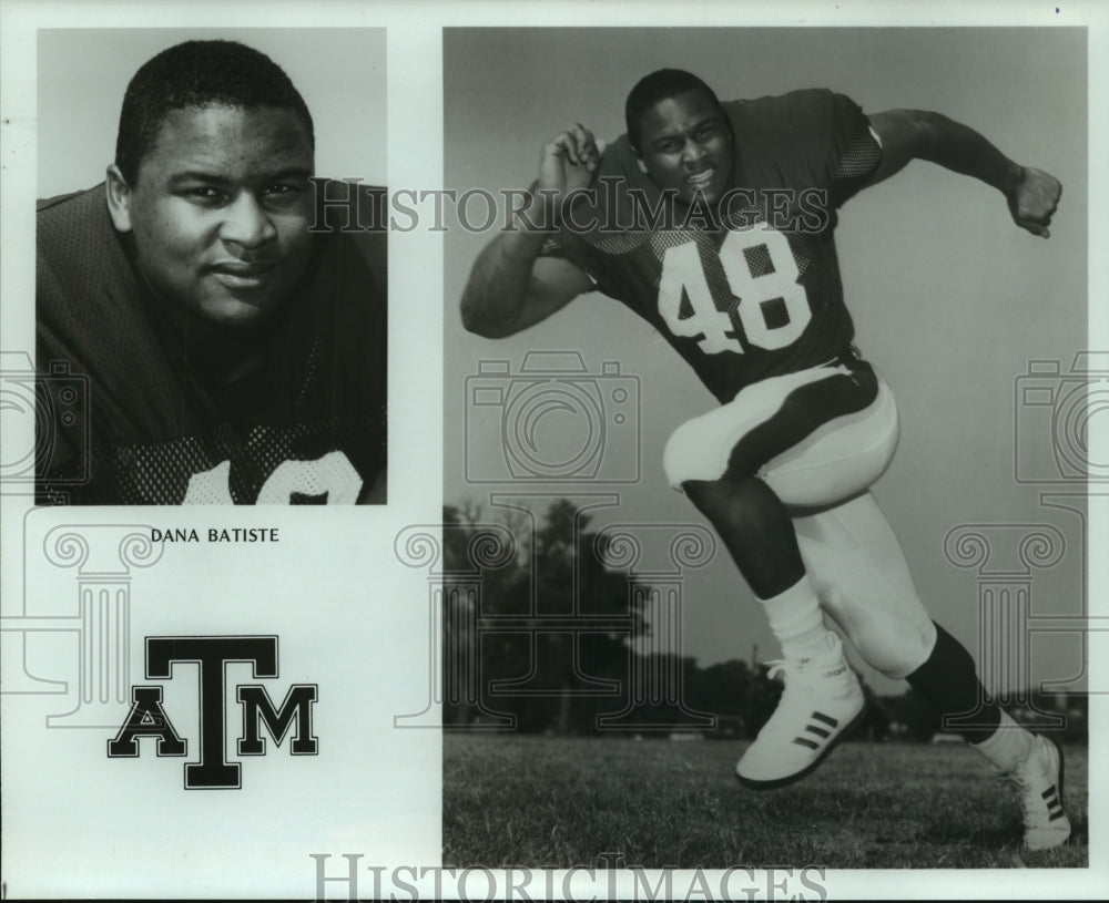 1987 Press Photo Texas A&amp;M University football player Dana Batiste. - hcs03733- Historic Images