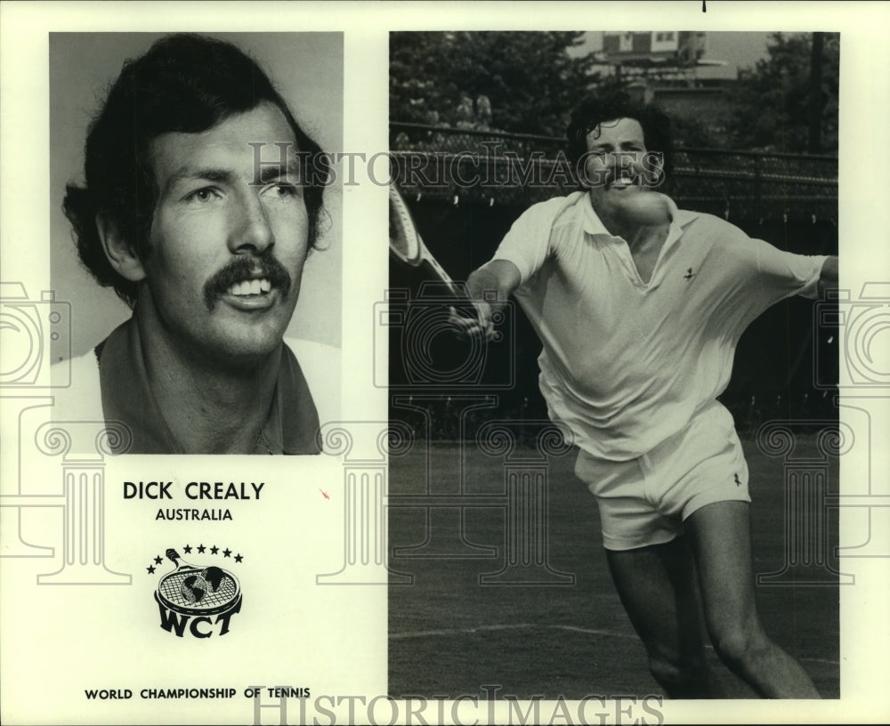 1975 Press Photo Professional tennis player Dick Crealy of Australia.- Historic Images