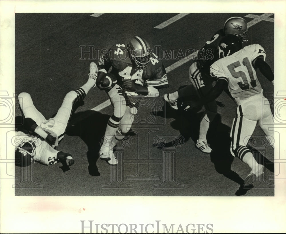 1979 Press Photo Rice University&#39;s running back Earl Cooper on the move.- Historic Images