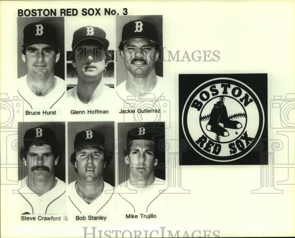 1986 Press Photo Members of the Boston Red Sox baseball team. - hcs03810- Historic Images