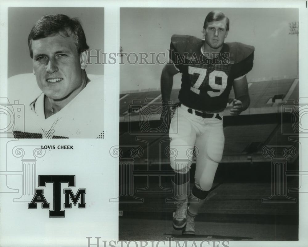 1987 Press Photo Texas A&amp;M football player Lovis Cheek. - hcs03958- Historic Images