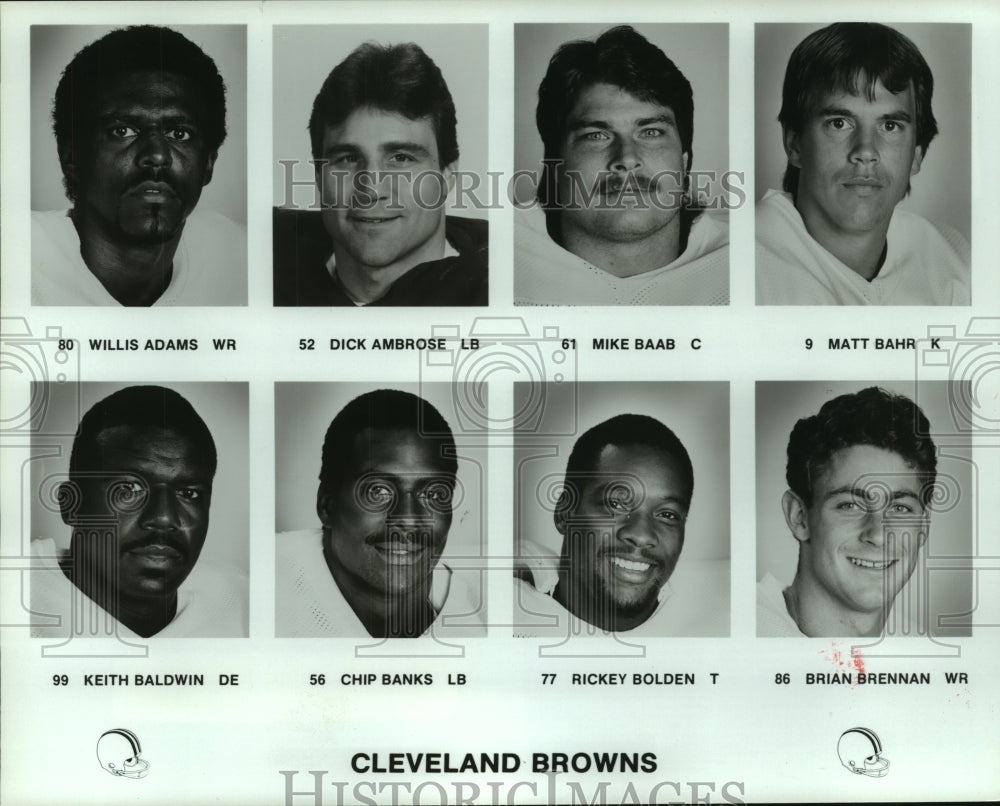 1990 Press Photo Members of the Cleveland Browns football team. - hcs03967- Historic Images