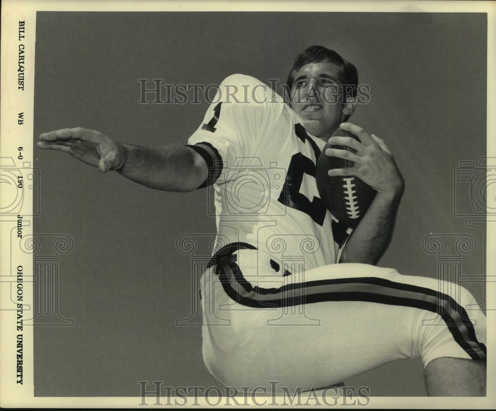 1970 Press Photo Oregon State University&#39;s junior wing back, Bill Carlquist.- Historic Images