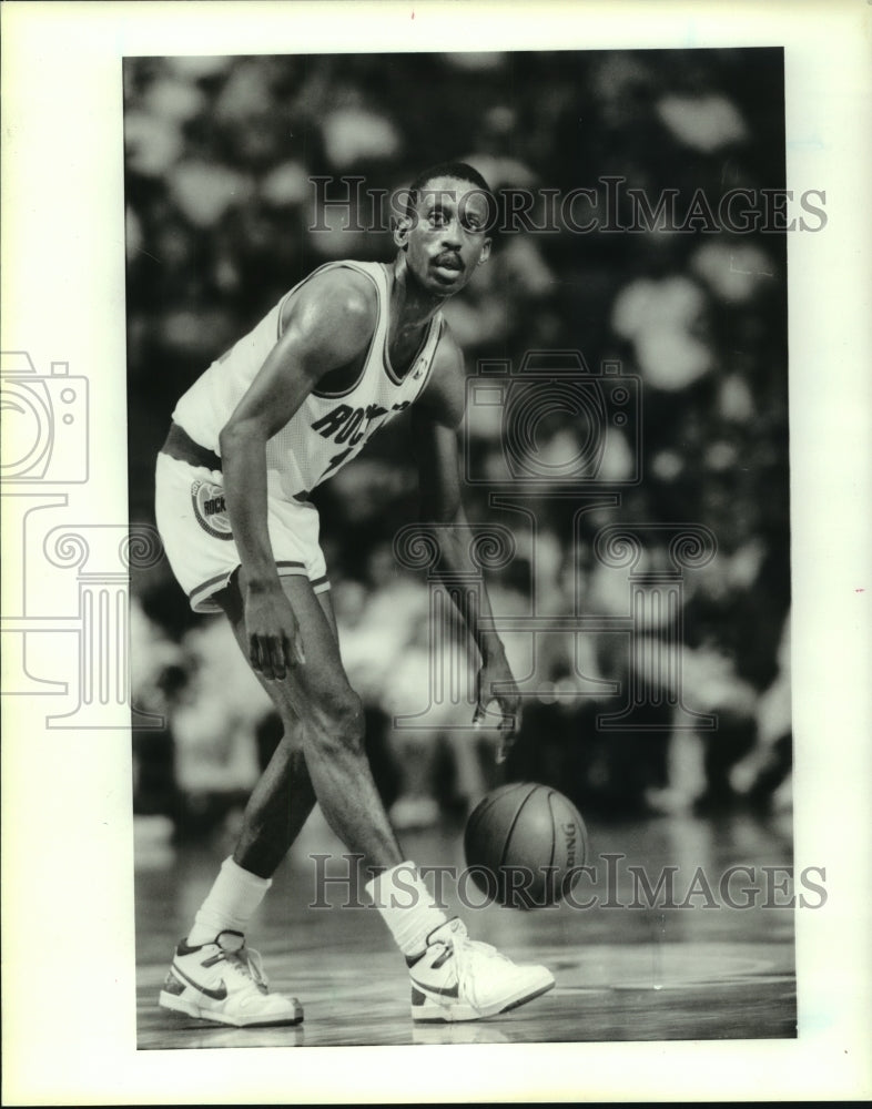 1988 Press Photo Houston Rockets&#39; Eric &quot;Sleepy&quot; Floyd. - hcs04367- Historic Images