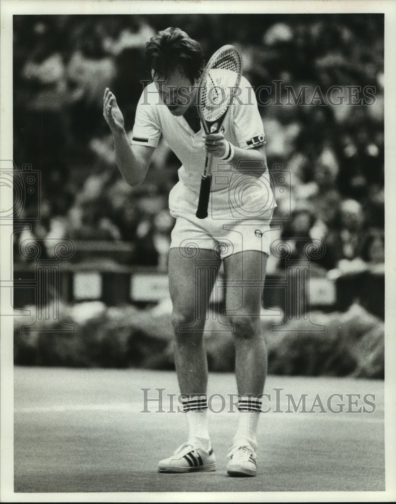 1976 Press Photo Professional tennis player Wojciech Fibak of Poland.- Historic Images