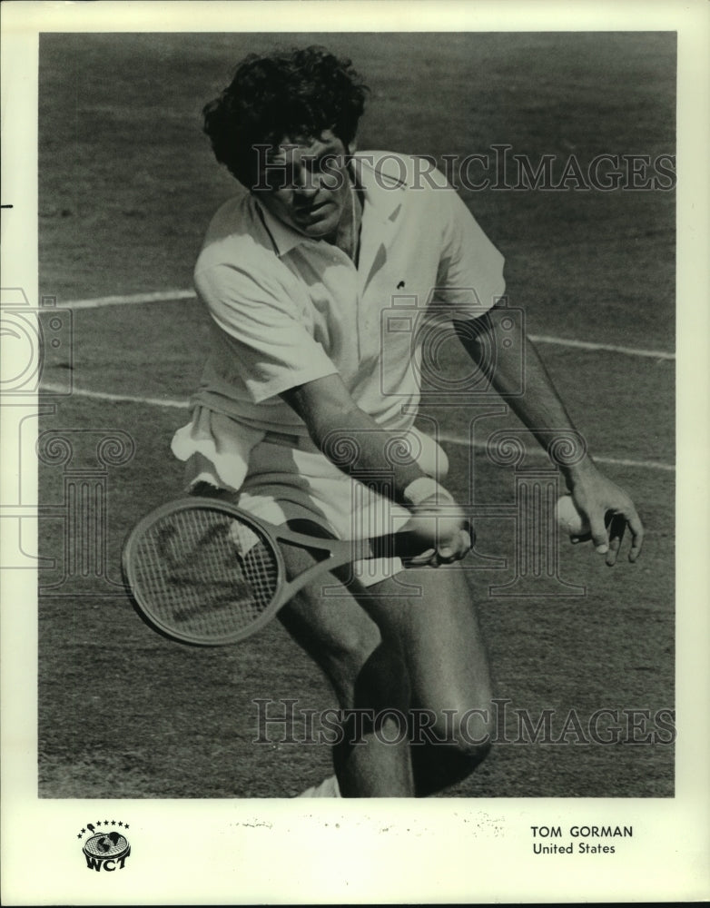 1975 Press Photo Professional tennis player Tom Gorman of the United States.- Historic Images