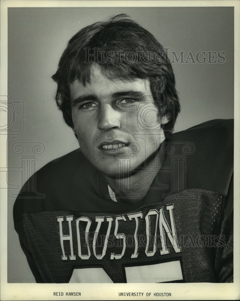 1975 Press Photo University of Houston football player Reid Hansen. - hcs04567- Historic Images