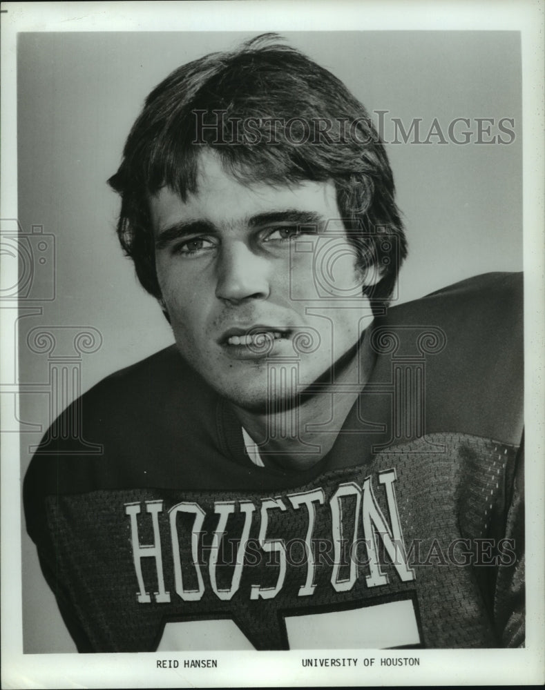 1979 Press Photo University of Houston football player Reid Hansen. - hcs04568- Historic Images