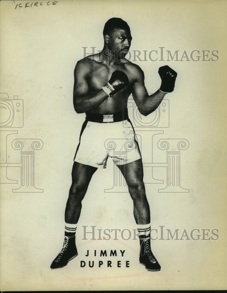 1970 Press Photo Professional light heavyweight boxer Jimmy Dupree. - hcs04588- Historic Images