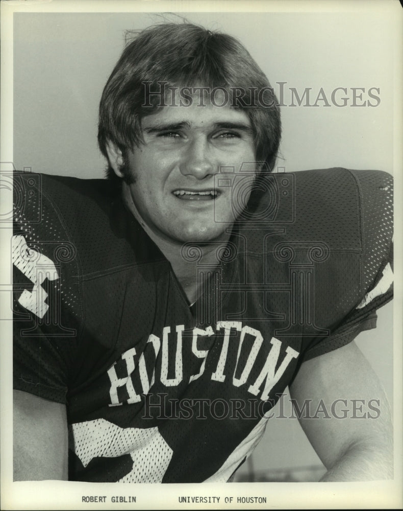 Press Photo University of Houston defensive back Robert Giblin. - hcs04734- Historic Images