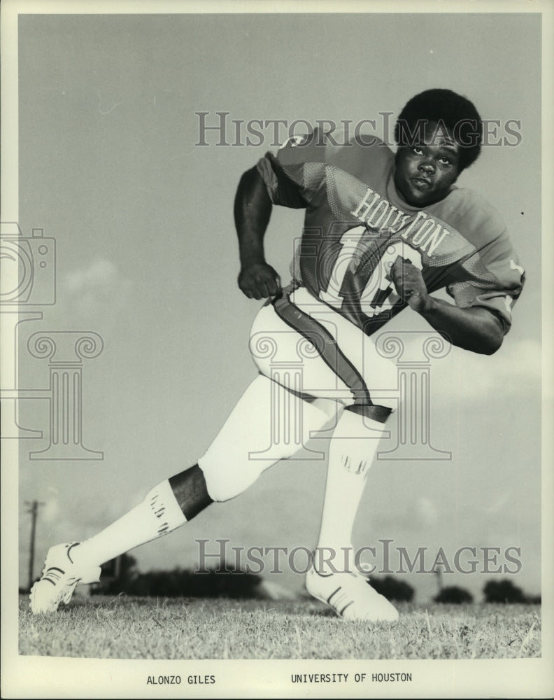 1979 Press Photo University of Houston football player Alonzo Giles. - hcs04757- Historic Images