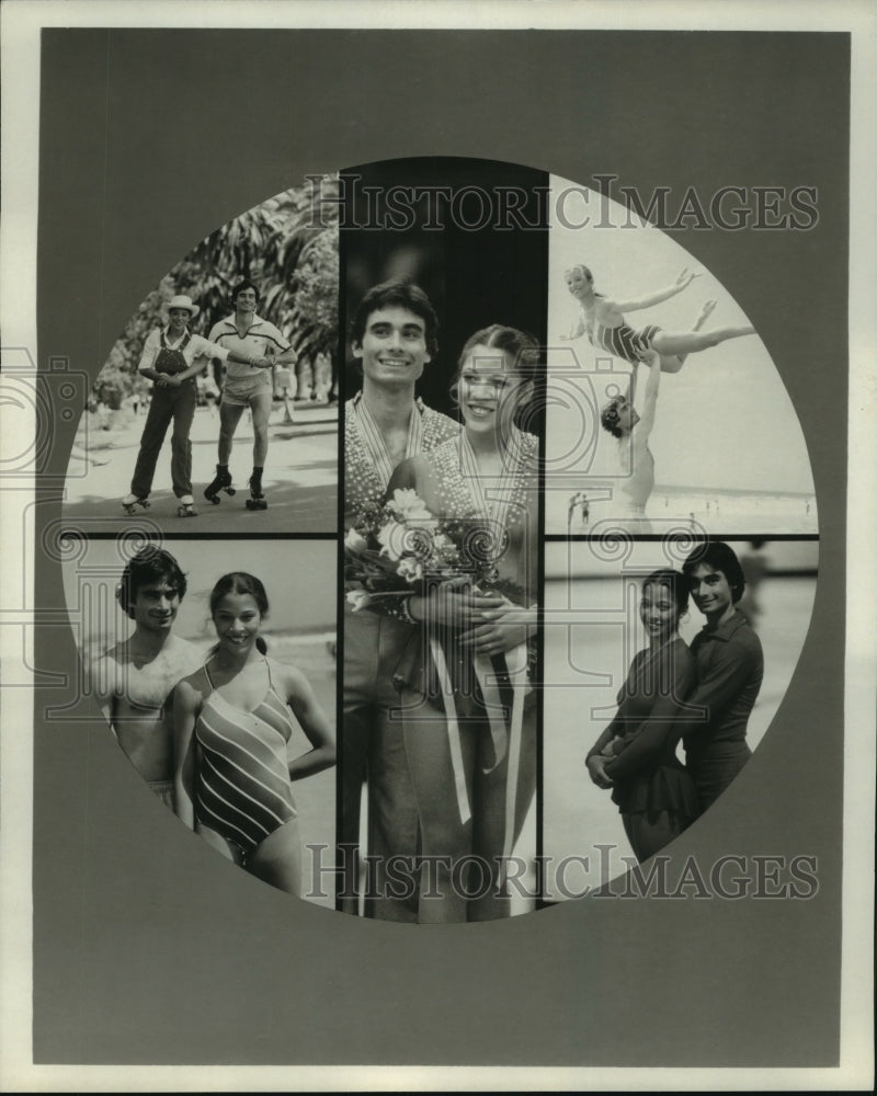 1990 Press Photo Champion pairs figure skaters Tai Babilonia and Randi Gardner- Historic Images