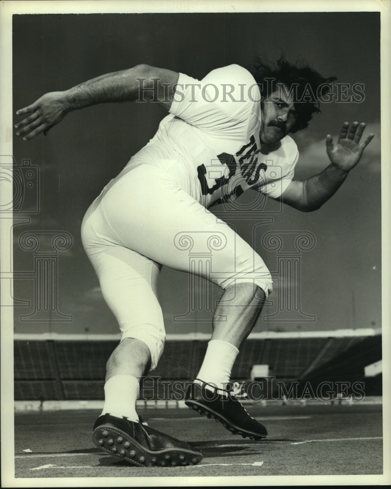 1973 Press Photo University of Texas football player Glen Gaspard. - hcs05055- Historic Images