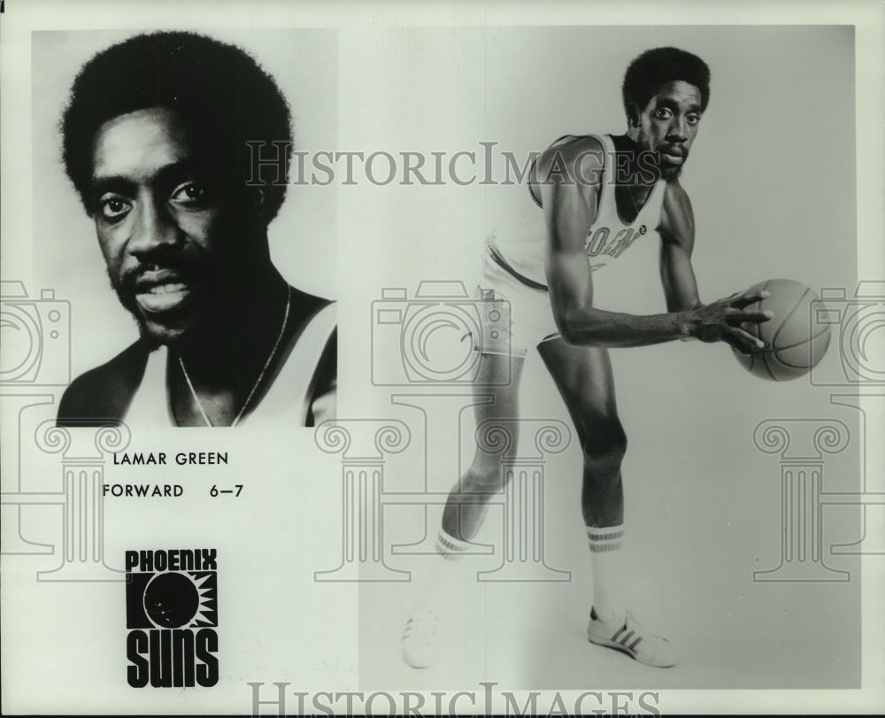 1974 Press Photo Phoenix Suns basketball forward, Lamar Green. - hcs05525- Historic Images