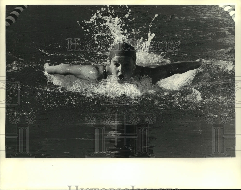 1976 Press Photo Stanford University swimmer Margot Hagstette, from Houston, TX.- Historic Images