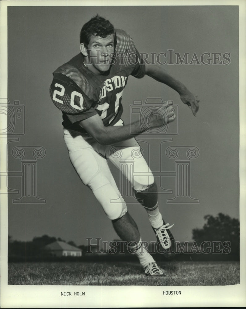 Press Photo University of Houston Football Player Nick Holm - hcs05833- Historic Images