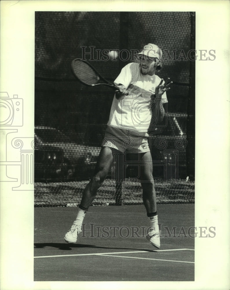 1981 Press Photo Professional tennis player David Dowlen of the United States.- Historic Images