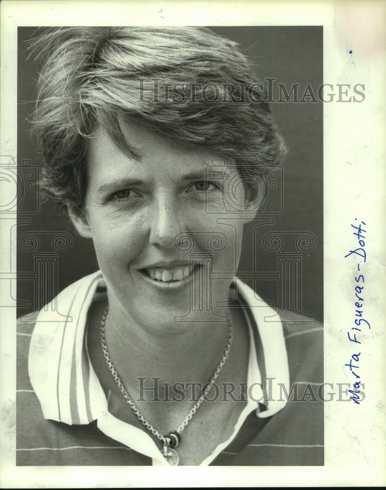 1983 Press Photo Professional golfer Marta Figueras-Dotti of Spain. - hcs06102- Historic Images