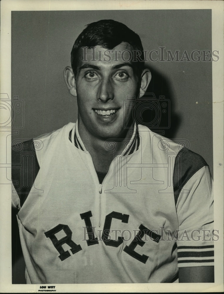 1967 Press Photo Rice University basketball player Bill Doty. - hcs06118- Historic Images