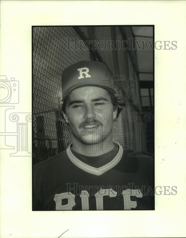 1983 Press Photo Rice University baseball player David Hinnrichs. - hcs06447- Historic Images
