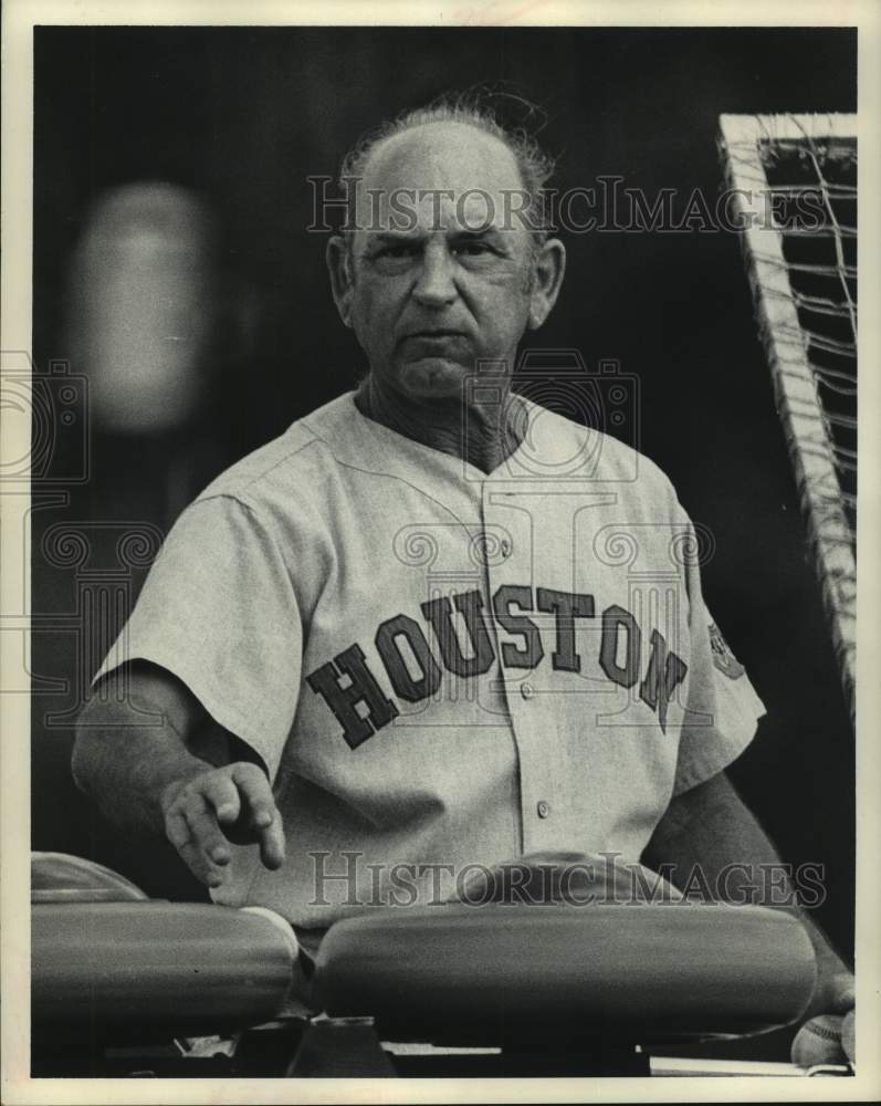 1972 Press Photo Buddy Hancken, Houston Astros coach - hcs06466- Historic Images