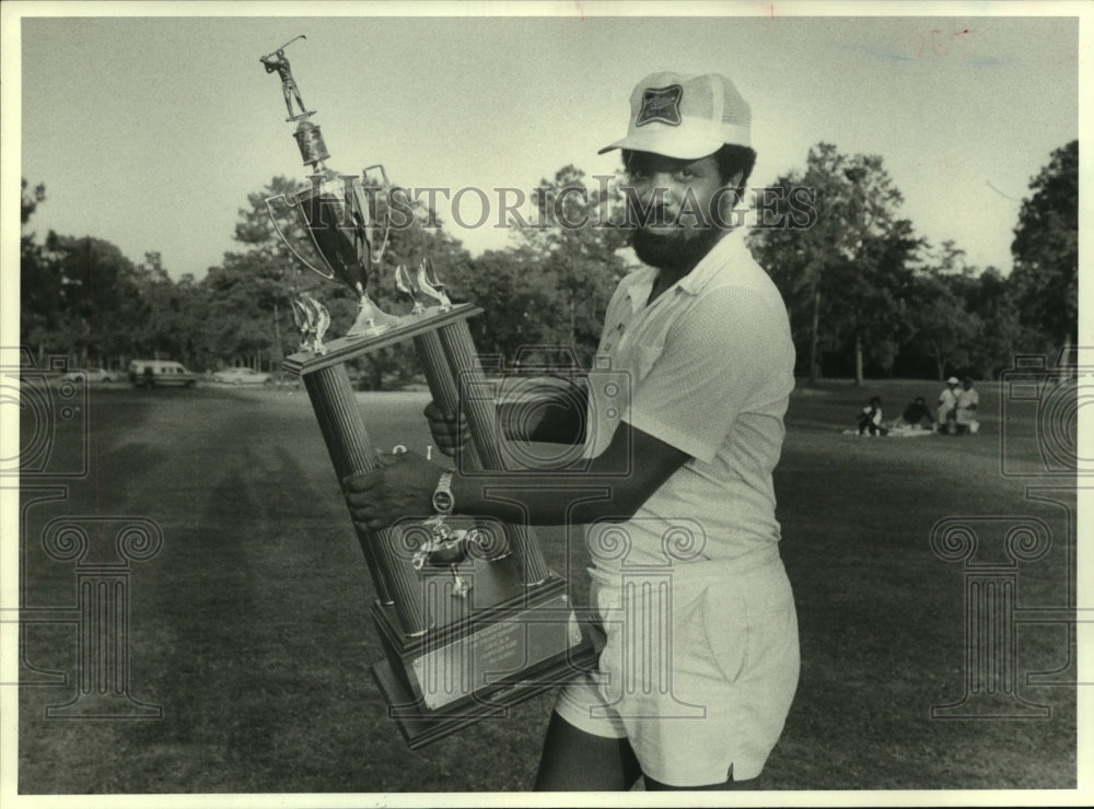 1980 Press Photo Fritz Green, winner of Memorial Park Golf Tournament in Houston- Historic Images