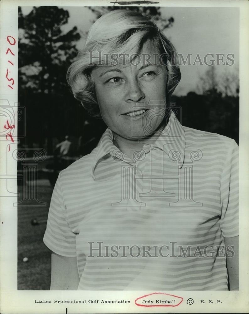 1970 Press Photo Ladies Professional Golf Association golfer Judy Kimball.- Historic Images