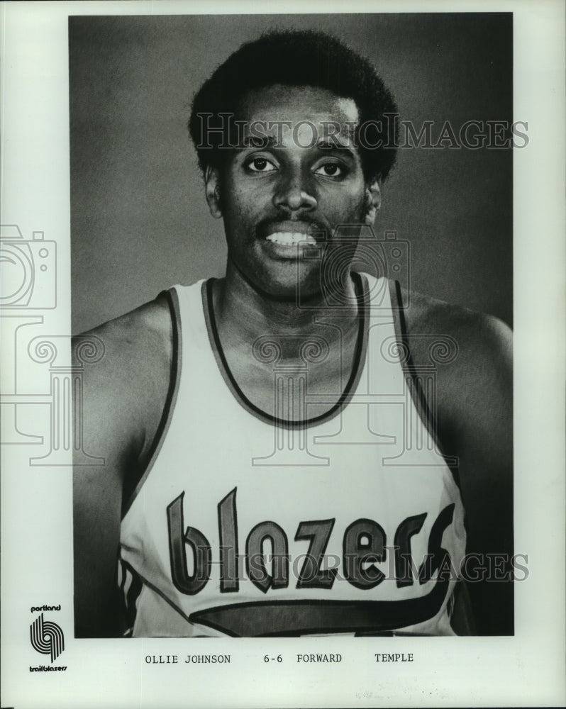 1974 Press Photo Portland Trailblazers basketball forward Ollie Johnson.- Historic Images