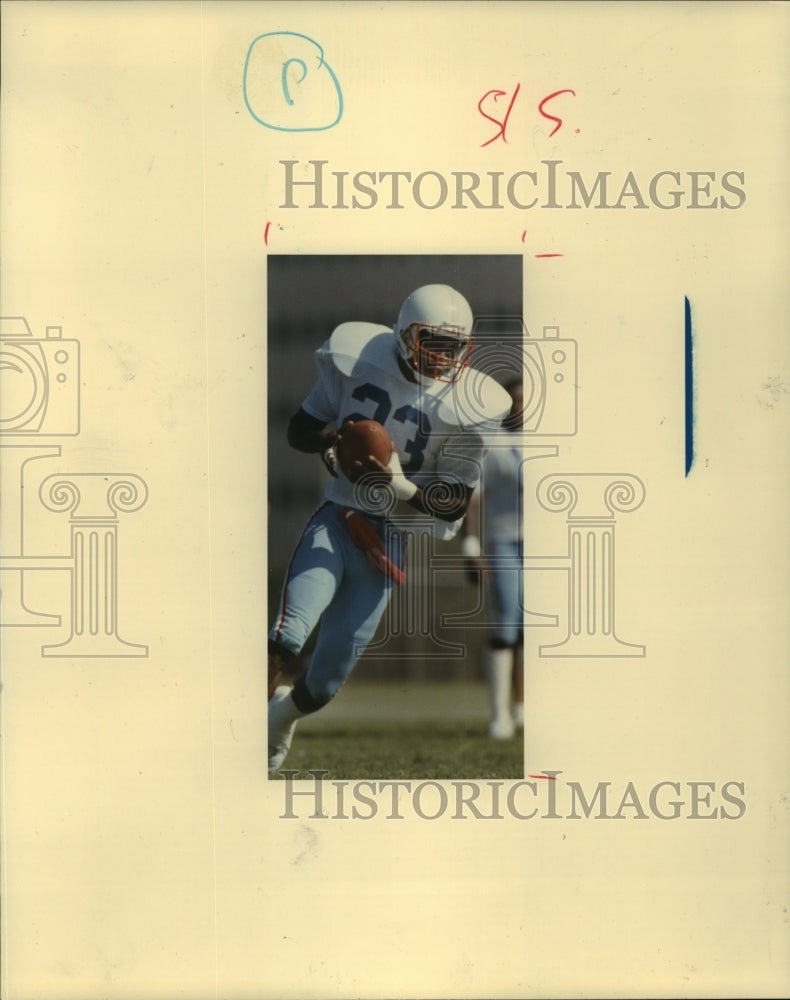 1987 Press Photo Houston Oilers defensive back Richard Johnson. - hcs07404- Historic Images