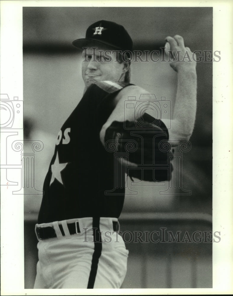 1991 Press Photo Astros&#39; pitcher pitched six innings for Class AA Jackson.- Historic Images