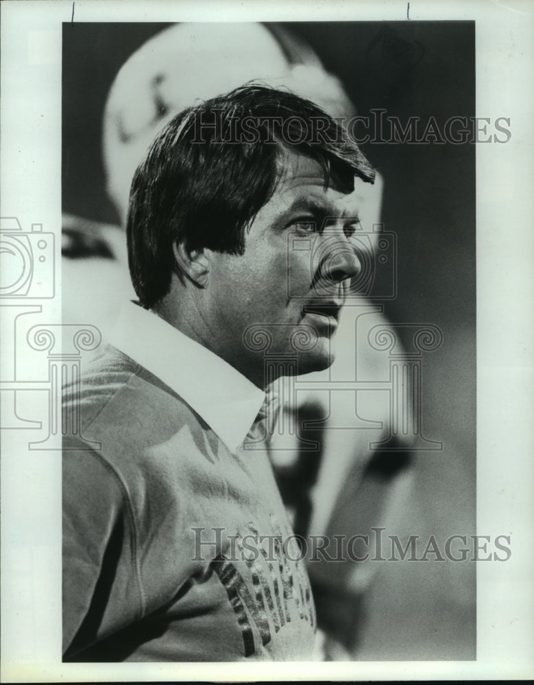 1989 Press Photo University of Miami head football coach Jimmy Johnson.- Historic Images