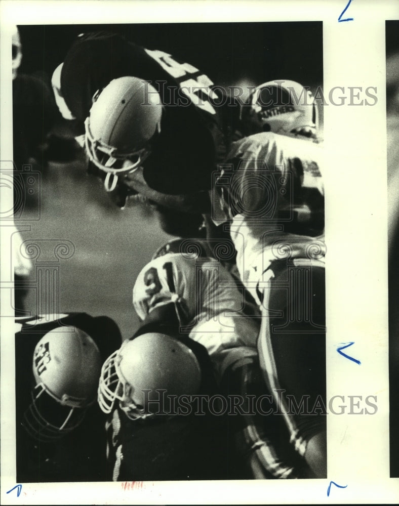 1987 Press Photo Texas Southern&#39;s Jason Johnson scores against Prairie View- Historic Images