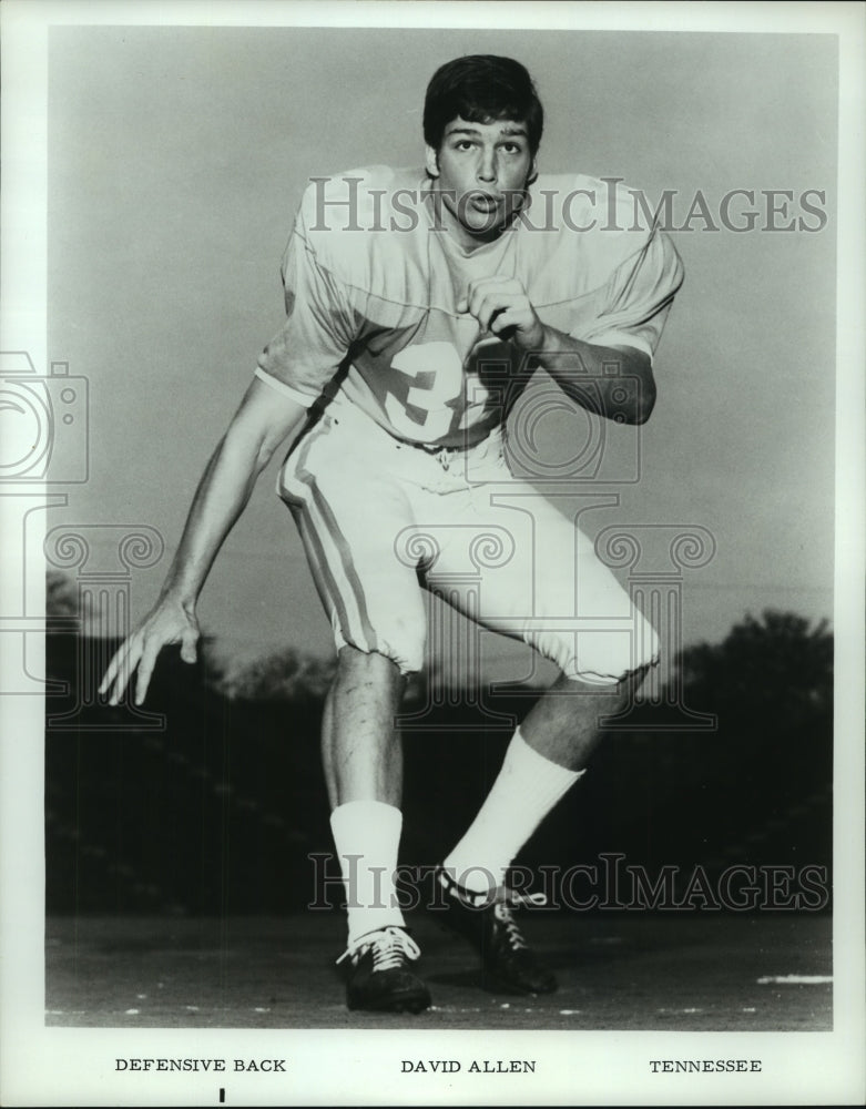 1973 Press Photo University of Tennessee defensive back David Allen. - hcs07704- Historic Images