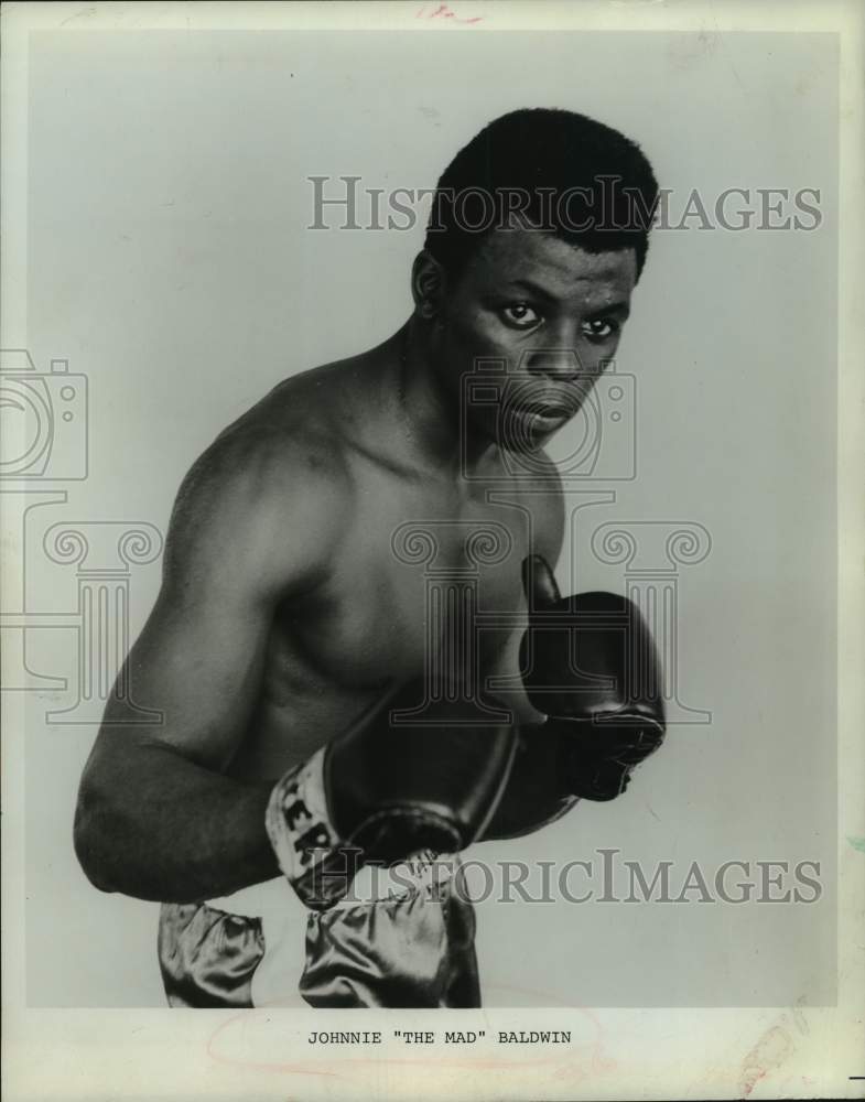 1971 Press Photo Johnnie &quot;The Mad&quot; Baldwin, boxer - hcs07765- Historic Images