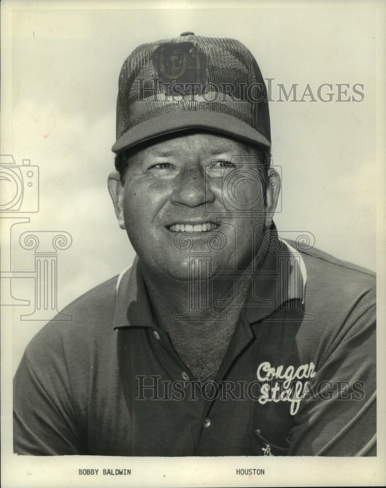 1972 Press Photo University of Houston football scout Bobby Baldwin. - hcs07941- Historic Images